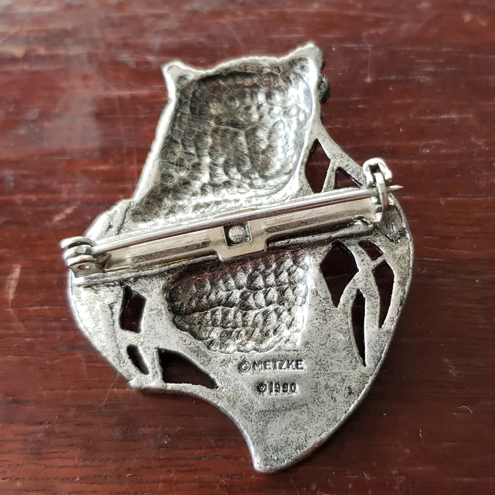 Metzke 1990 Pewter Leopard Brooch